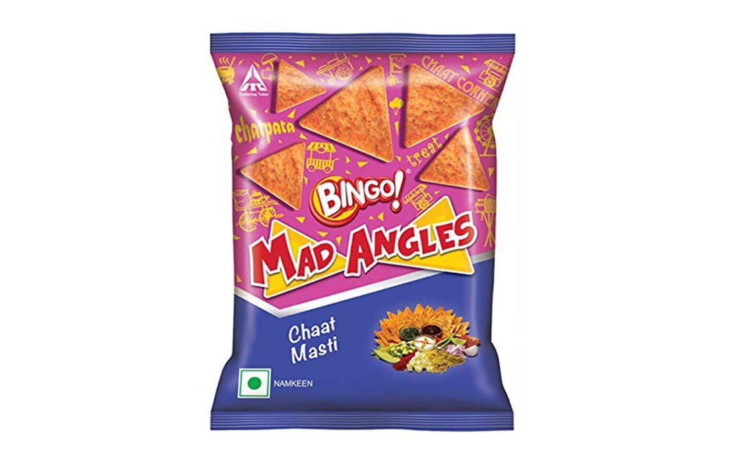 Bingo Mad Angles Chaat Masti Namkeen   Pack  80 grams